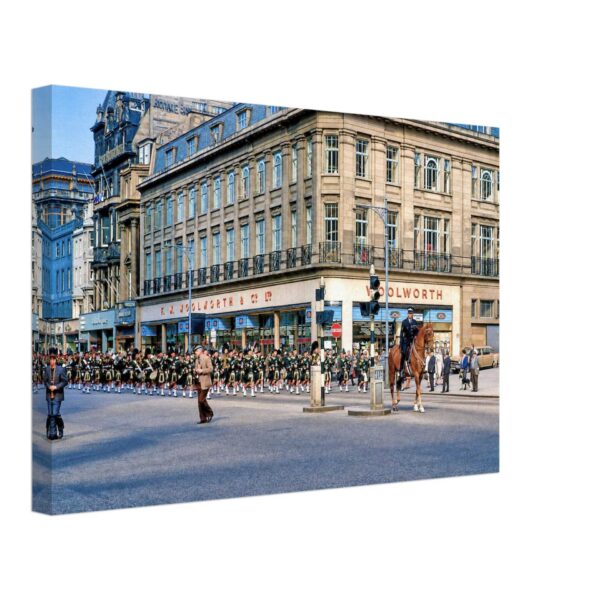 Princes Street, Edinburgh, Scotland 1960s - Canvas Print 69896cb5-2b3e-40c8-a1e8-1fdc37b2ba75