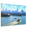 New York Harbor and Manhattan Skyline 1950s - Canvas Print 6bd235a5-a45c-4597-8473-7188bd97643f