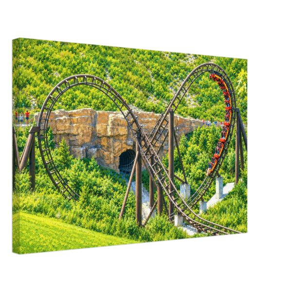 Dragon Mountain Coaster, Marineland, Niagara Falls 1980s - Canvas Print 6e3443b6-a681-49f1-b831-5ddf2def37ec