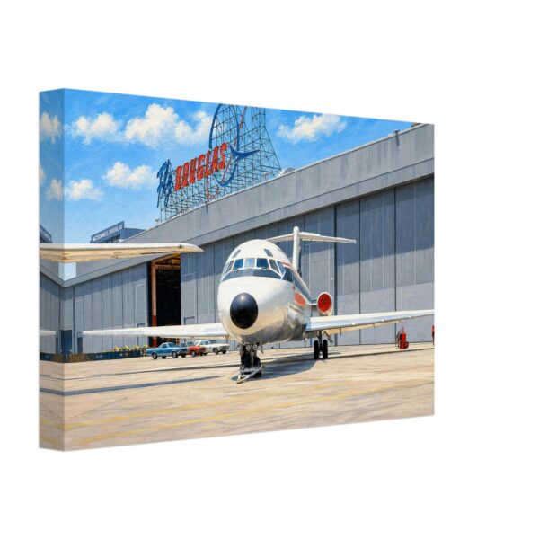 DC-9 at McDonnell Douglas, Long Beach, California 1970s - Canvas Print 6eb1c30e-4f63-490a-99b4-c9167544fba6