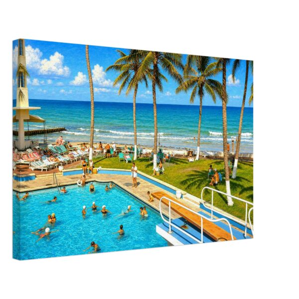 Caribbean Hotel, Miami Beach, Florida 1960s - Canvas Print 70180ea2-a06a-442a-ab0c-b3c35dab1a5b