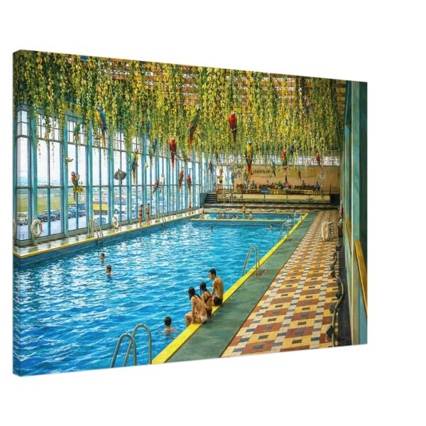Butlin's Indoor Pool, Bognor Regis Holiday Camp 1960s - Canvas Print 72b701f1-a719-4dd4-8aab-22fedbe8189d