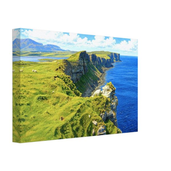 Kilt Rock, Isle of Skye, Scotland 1970s - Canvas Print 739a2e35-3f7b-4e8b-8501-ae97bc24f15a