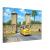 Sightseeing Road Train, St. Augustine, Florida 1960 - Canvas Print 73e54dff-2c8b-4d42-8bed-f628d39a2175