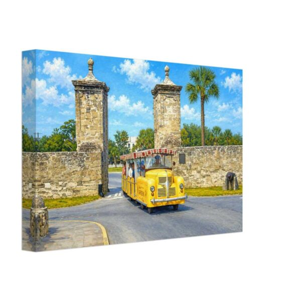 Sightseeing Road Train, St. Augustine, Florida 1960 - Canvas Print 7766ac1e-3046-49e1-a0c0-fb95296a35cf