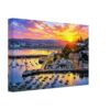 Torquay Harbour at Sunset, Devon, England 1970s - Canvas Print 77ef0968-d16c-4840-9520-fd5c480c0c07