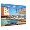 The Castaways Resort, Sunny Isles, Florida 1970s - Canvas Print 78334831-3d24-4bba-b0a6-5668839a86ab