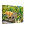 Thatched Cottage in Buckland in the Moor, Devon 1970s – Canvas Print 7d5eb405-1193-4afa-ac78-2139f17f3c41