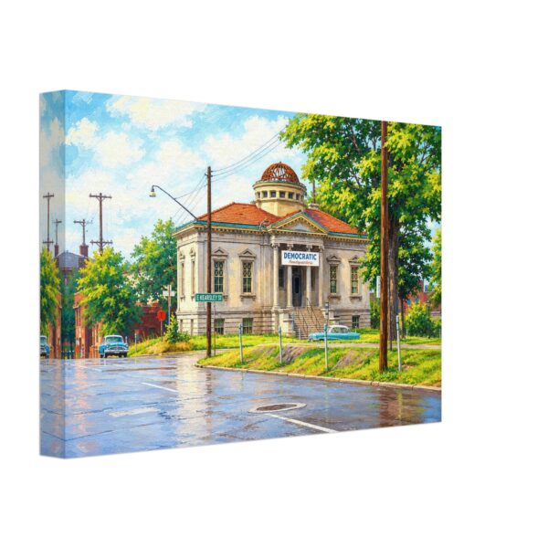 Carnegie Library, Flint, Michigan 1960s – Canvas Print 808e58b0-c6d5-4d3d-8916-becd3e035ae0