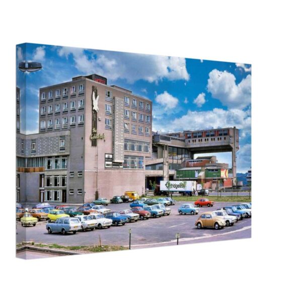 Cumbernauld Town Centre, Scotland 1970s - Canvas Print 86a9ade6-7bc6-4e16-879a-f0dadd17d58a