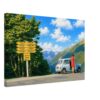 Lewis Pass Summit, South Island, New Zealand 1970s - Canvas Print 892e8340-ef7e-4cc3-88fe-2fb571e8bdaf