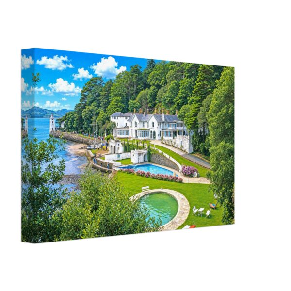 Portmeirion Hotel, North Wales 1970s - Canvas Print 89fd54c7-c992-4bad-8df7-b39ff2164cee