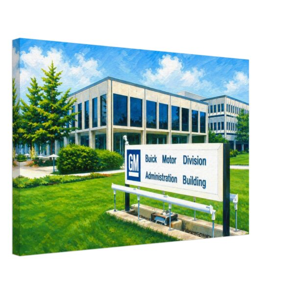 Buick Motor Division Administration Building, Flint, Michigan 1970s - Canvas Print 8a0f85f3-fa38-4498-bce8-d9c6c2359d17