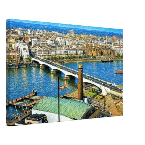 Waterloo Bridge and Royal Festival Hall, London 1960s - Canvas Print 8a734786-c40a-45fe-8fcb-86b73fe15f71