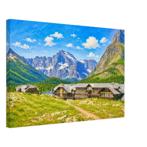 Many Glacier Hotel, Montana 1970s - Canvas Print 8aaee96d-3dbb-47e7-8b8a-79bd22f9eb3d