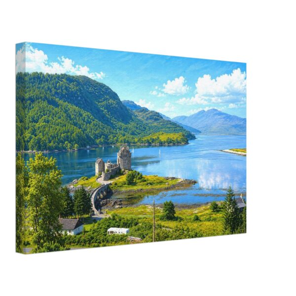 Eilean Donan Castle, Loch Duich, Scotland 1970s – Canvas Print 8dbeb785-d892-4006-a91b-ae5223fad573
