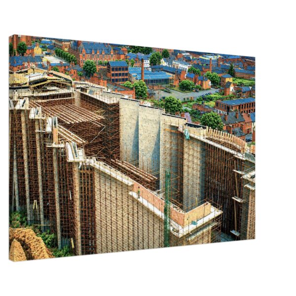 Coventry Cathedral Under Construction 1950s - Canvas Print 8f3f9b7d-13ac-4f06-ba31-8c93da5d57bb