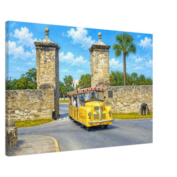 Sightseeing Road Train, St. Augustine, Florida 1960 - Canvas Print 901e78ef-9961-46ed-be6c-d160e9367006