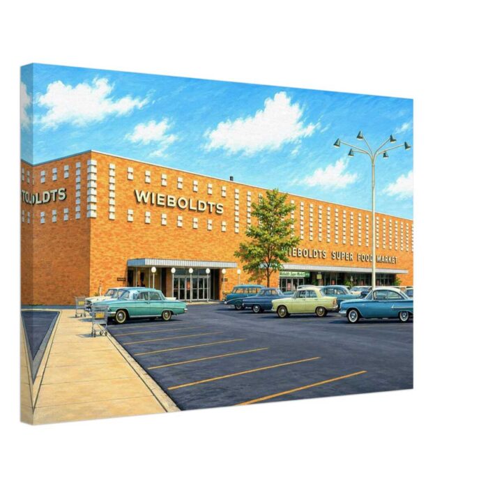 Wieboldt's, Randhurst Mall, Illinois 1960s - Canvas Print 91844fae-3928-4786-868b-0f3ec0a97608