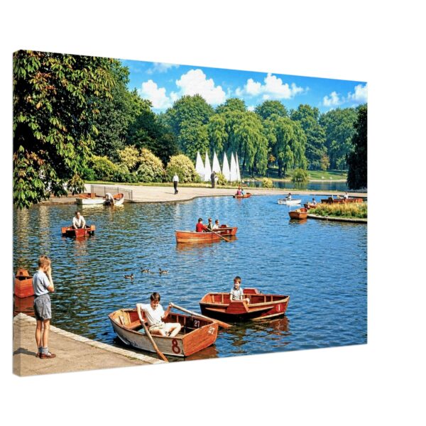 Regent's Park Boating Lake, London 1960s - Canvas Print 92d43d0f-2934-4c6d-ae9c-759a72e36d9f
