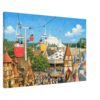 Skyway over Fantasyland at Walt Disney World 1970s – Canvas Print 945b1a93-add5-404c-8f29-2dc9b9d0ca65