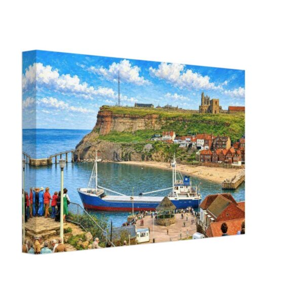 Whitby Harbour, North Yorkshire, England 1970s - Canvas Print 94e299fd-b634-40a3-b41d-de7a120c9cc5