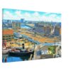 St Katharine Docks Redevelopment, London 1970s - Canvas Print 9567b2e4-bd7b-4f1c-a0e2-b2a2ac1e079f