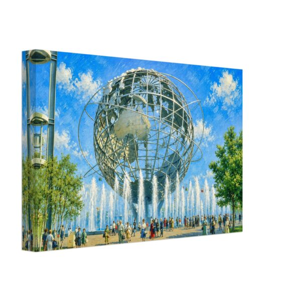 Unisphere and Fountains, New York World’s Fair 1964 – Canvas Print 976f8c33-d56c-4a26-a53b-b721370940e2