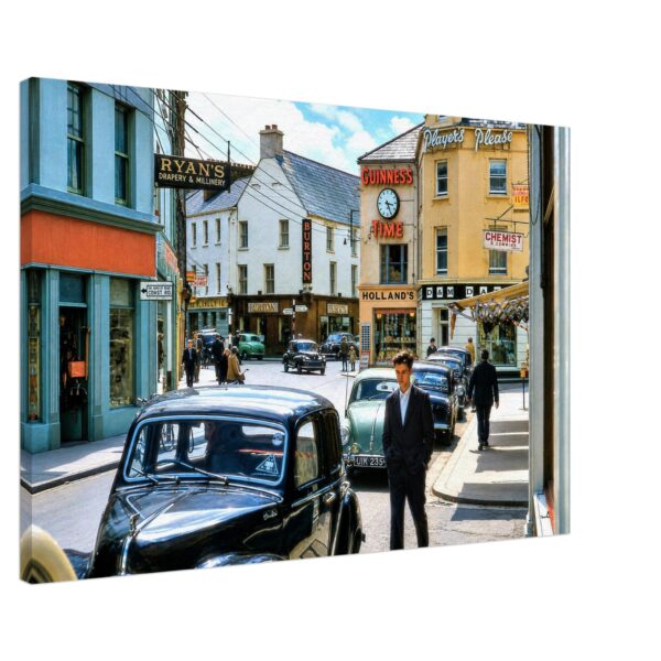 Copy of Shop Street & High Street, Galway, Ireland 1960 - Canvas Print 97fe36f3-4316-48b0-b0e7-ff266023ddbb