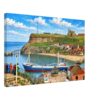 Whitby Harbour, North Yorkshire, England 1970s - Canvas Print 981c2e76-e326-42e7-b015-9e54e7ac86a6