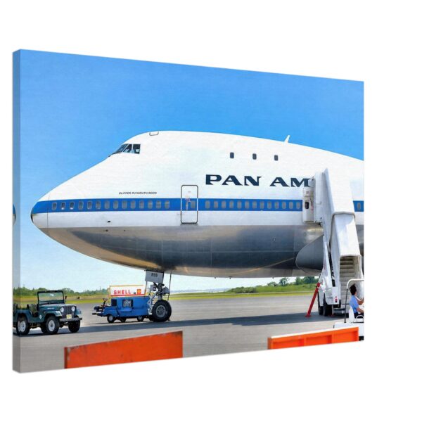 Pan Am Boeing 747 Clipper Plymouth Rock, Australia 1970s - Canvas Print 98a3b7d0-5367-4c36-9e35-13978a70b3cf