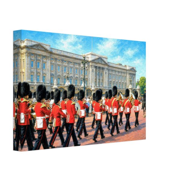 Foot Guards Marching at Buckingham Palace, London 1960s – Canvas Print 9ad1ca59-350e-4488-a92d-5a51a744656d
