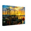 Sunset in Oban Harbour, Scotland 1970s - Canvas Print 9c16ee0a-90a2-4571-adc6-f192e8b3d906