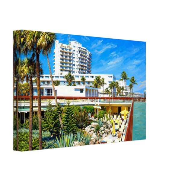 Sea View Hotel, Bal Harbour, Florida 1970s - Canvas Print 9d3bae9d-23b9-4be0-bdff-5dc96923f87e