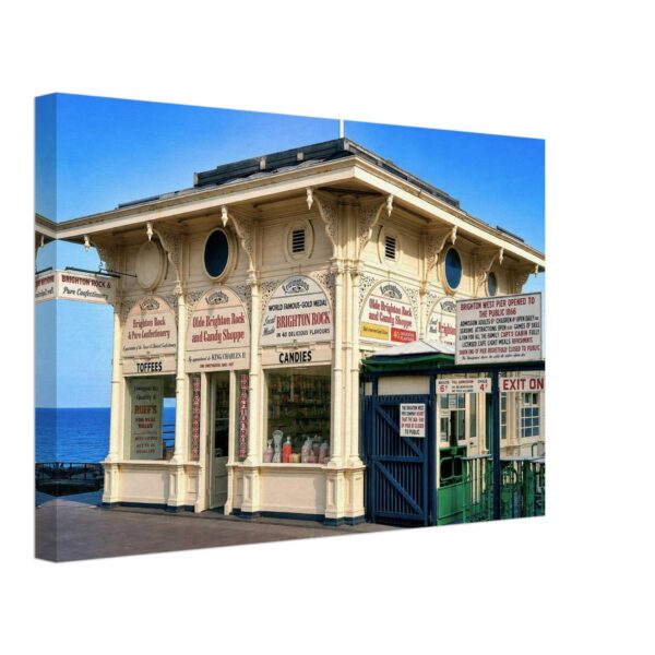 Entrance to Brighton West Pier, Brighton, England 1970s - Canvas Print 9e0c40ed-ff35-4a73-8daa-bd935553bcb6