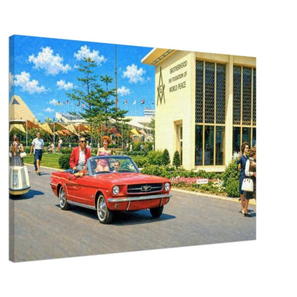 Ford Mustang, New York World's Fair, New York 1964 - Canvas Print 9e108ee3-3c5e-44dc-ada9-3247bfe5ece2