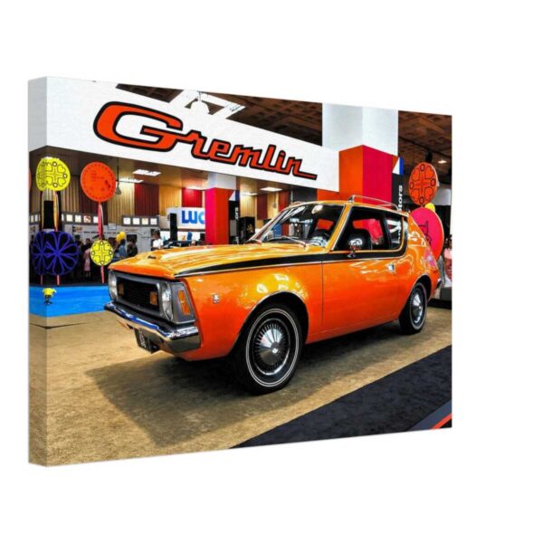 AMC Gremlin at the New York Auto Show 1970 – Canvas Print AMC Gremlin at the New York Auto Show 1970 – Canvas Print