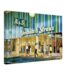 1960s view of Abraham & Straus department store at Walt Whitman Mall in South Huntington, New York, reimagined in a painterly style from a genuine vintage color photograph.