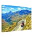 Vintage truck on a mountain road in the Andes Mountains, Peru 1978 - Canvas Print