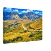 Arthur's Pass, South Island, New Zealand 1970s - Canvas Print 1970s painterly view of Arthur's Pass and State Highway 73 through the Southern Alps, South Island, New Zealand.