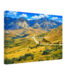 1970s painterly view of Arthur's Pass and State Highway 73 through the Southern Alps, South Island, New Zealand.