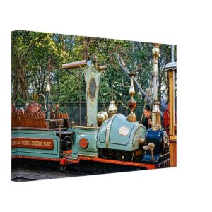 Far Tottering and Oyster Creek Railway, Battersea Park 1951 - Canvas Print No. 1 Nellie locomotive on the Far Tottering and Oyster Creek Railway at Battersea Park during the Festival of Britain, London 1951 - Canvas Print