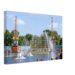 Fountain Lake and Giant Fern House at the Festival of Britain, Battersea Park, London 1951 - Canvas Print