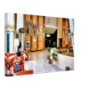 Vintage 1974 interior of the Americana Hotel lobby and Bal Masque entrance in Bal Harbour, Florida.