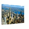 New York City Skyline 1950s - Canvas Print 1950s aerial view of the New York City skyline featuring the Chrysler Building, Midtown Manhattan and the East River, reimagined in a painterly style from a genuine vintage color photograph.