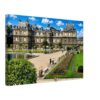 1950s view of the Palais du Luxembourg and Luxembourg Gardens in Paris, France.