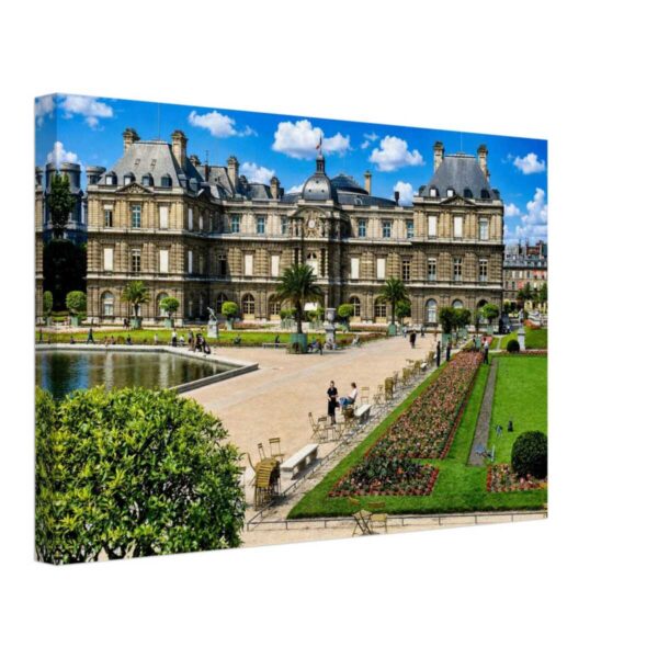 Palais du Luxembourg, Paris, France 1950s - Canvas Print 1950s view of the Palais du Luxembourg and Luxembourg Gardens in Paris, France.