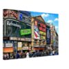 Vintage 1971 view of Piccadilly Circus with the London Pavilion advertising Alistair MacLean's Puppet on a Chain.