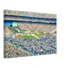 Pope John Paul II at the Pontiac Silverdome 1987 – Canvas Print Pope John Paul II at the Pontiac Silverdome in Michigan in the 1980s during a public Mass - Canvas Print