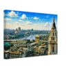 View from St Paul's Cathedral, London 1960s - Canvas Print 1960s panoramic view from St Paul's Cathedral overlooking the River Thames, Blackfriars Bridge and the London skyline, reimagined in a painterly style from a genuine vintage color photograph.